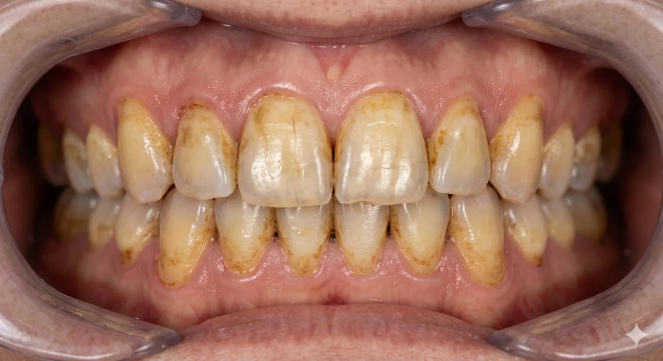 Before Zoom Teeth Whitening